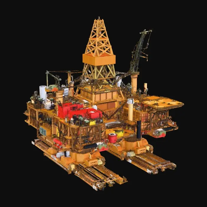 3D model for Industrial Platform Support Structure