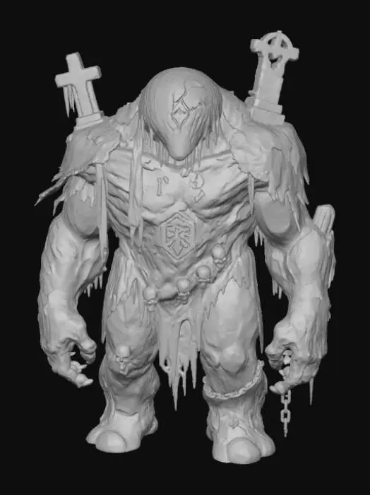 3D model for Grave Guardian, #Halloween2025#