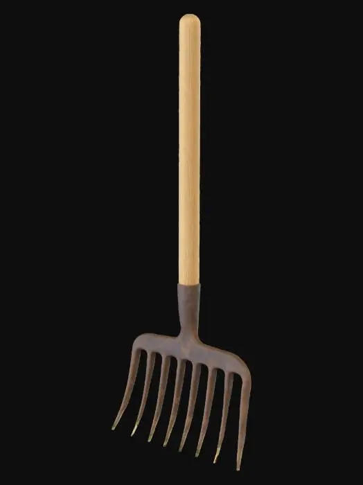 3D model for Pitchfork on White Background