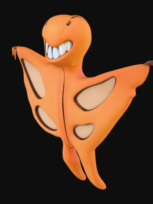 3D model for Smiling Mothman with antennas