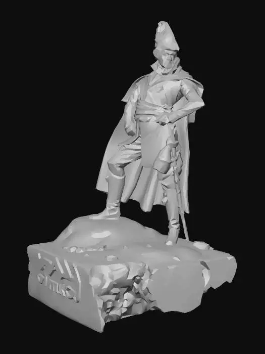 3D model for Napoleonic Officer on the Hilltop