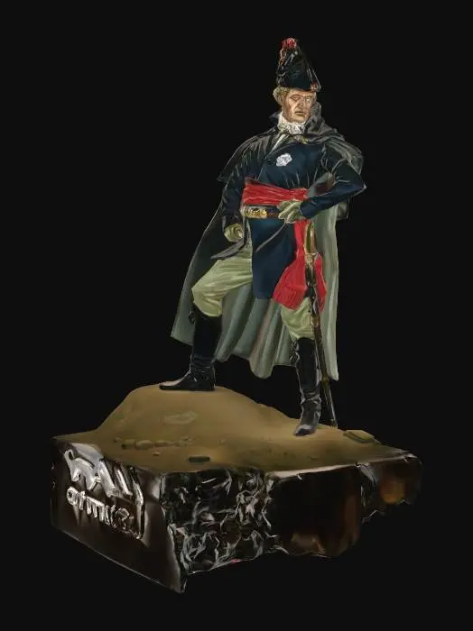 3D model for Napoleonic Officer on the Hilltop