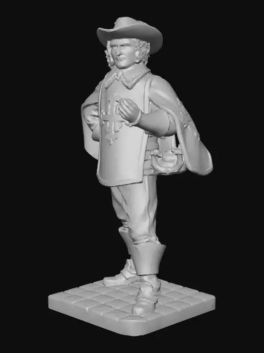 3D model for Blue Cross Musketeer