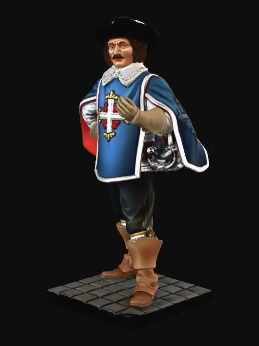 3D model for Blue Cross Musketeer