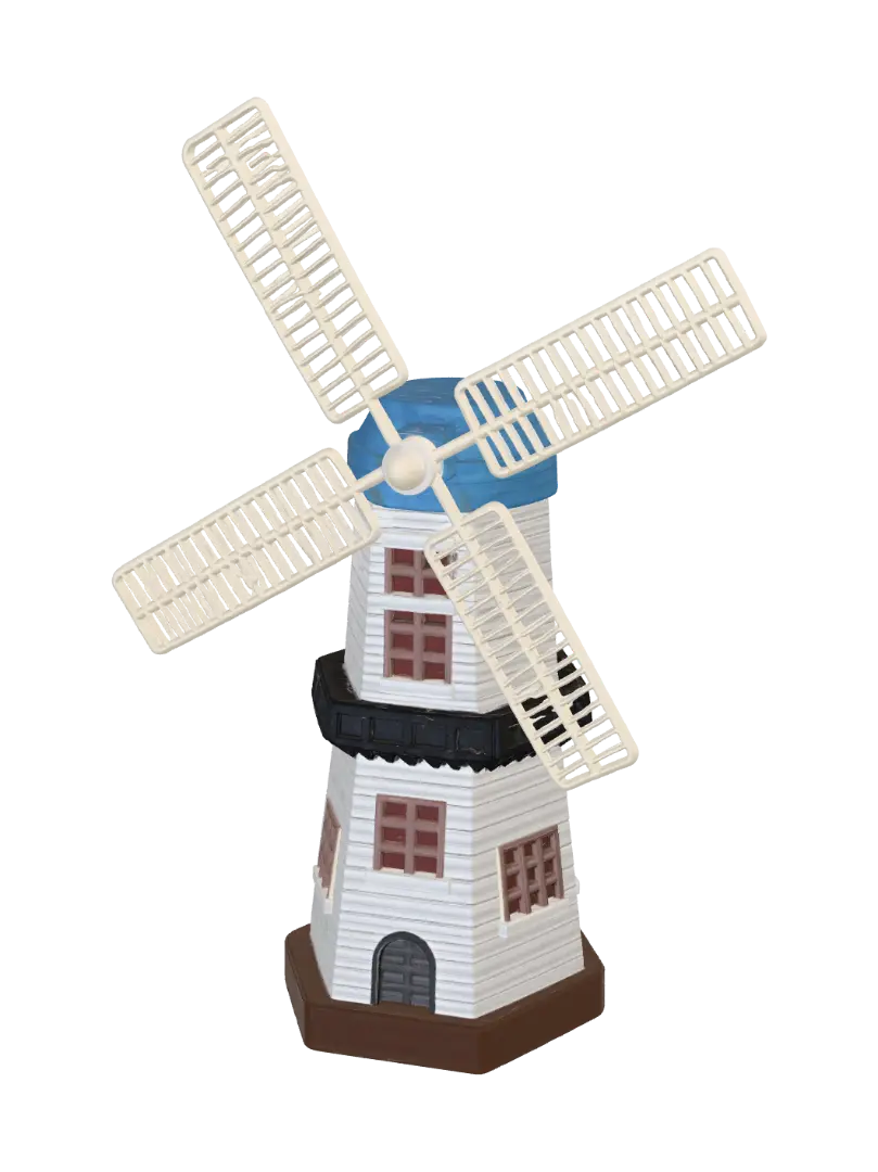 Modelo 3D de Wndmill Rook - Windmill, gerado por IA