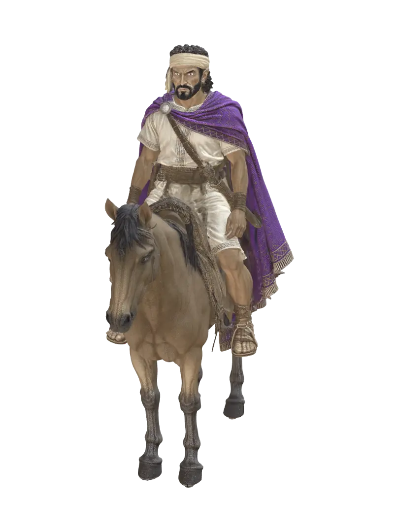 Modelo 3D de Desert Prince on Horseback - Turban, gerado por IA