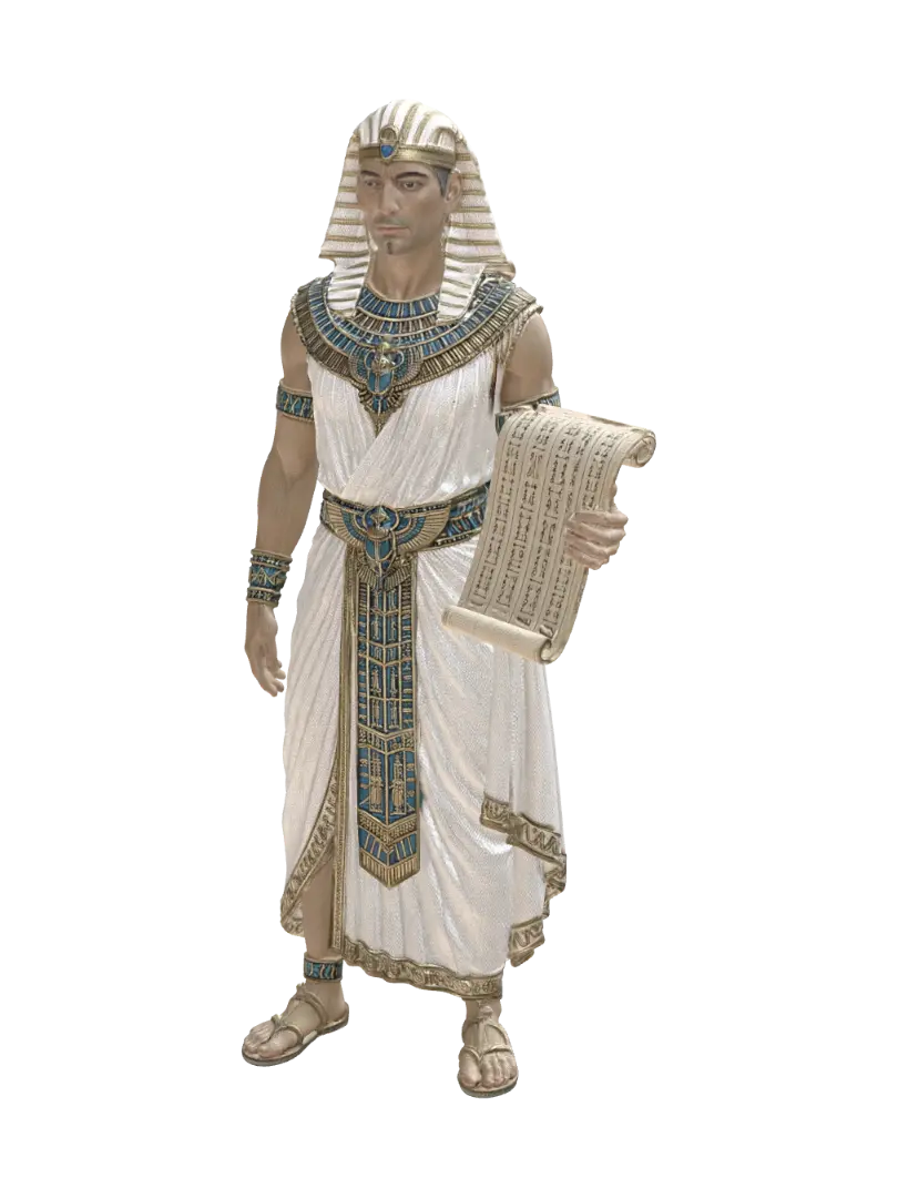 Scrollbearer of the Nile - Bearer 3D model, vytvořený pomocí AI