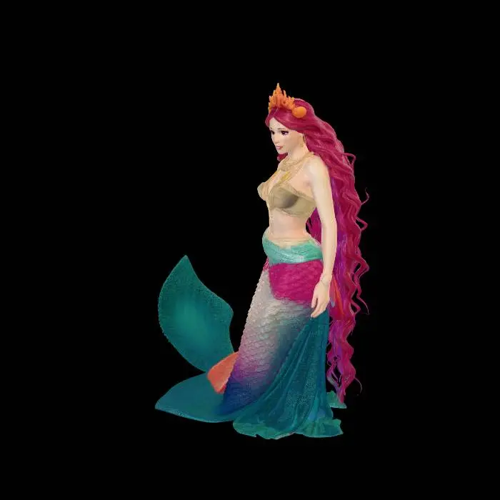 3D model for simplify_simplify_Thessaloniki mermaid