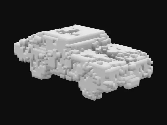 3D model for a realistic 3d model of a 1969 Chevrolet Chevelle Matchbox toy car