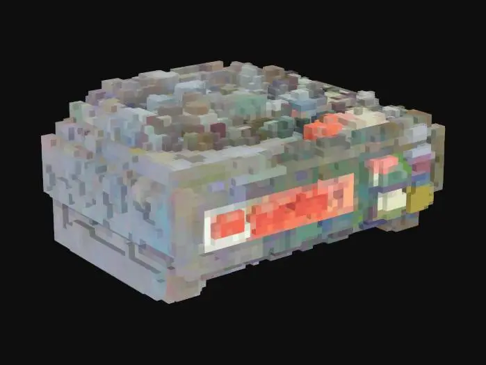 3D model for a realistic 3d model of a Sega Genisis console