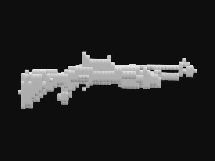 3D model for a realistic highly detailed 3d model, of a Remington 870 12-gauge Shotgun
