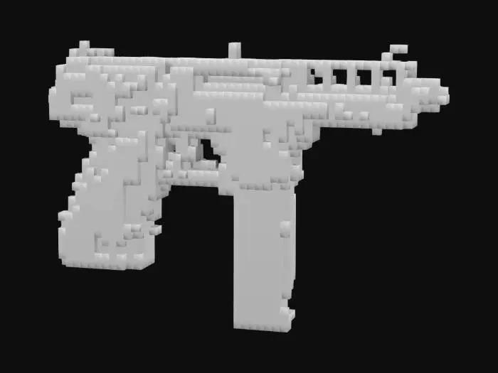 3D model for a realistic highly detailed 3d model, of a TEC-9 9Mm