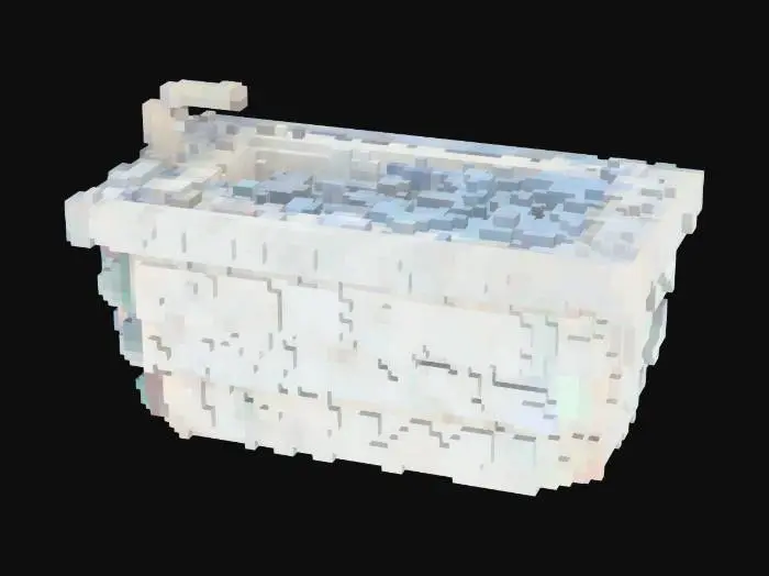 3D model for a realistic highly detailed 3d model, of a bathtub