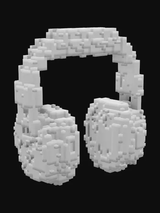 3D model for A realistic 3d model of a 90's style Sony headphones