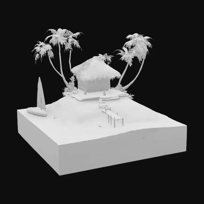 3D model for Island Retreat