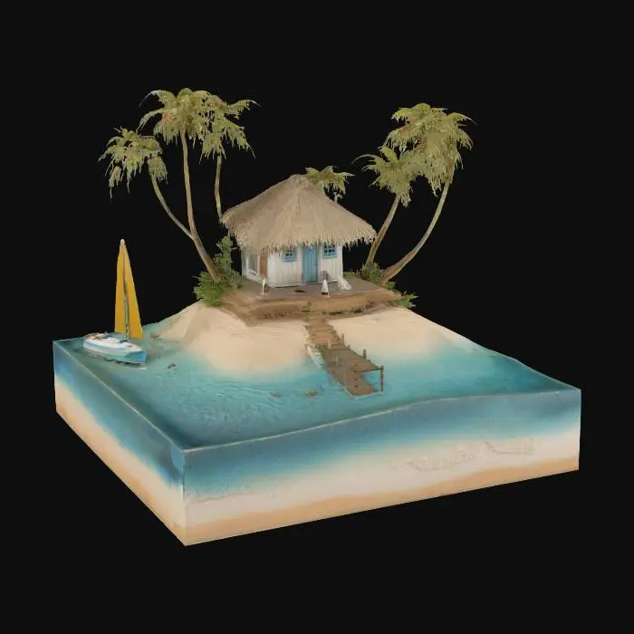 3D model for Island Retreat