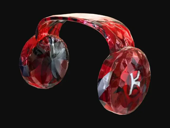 3D model for Crimson Gem Headphones