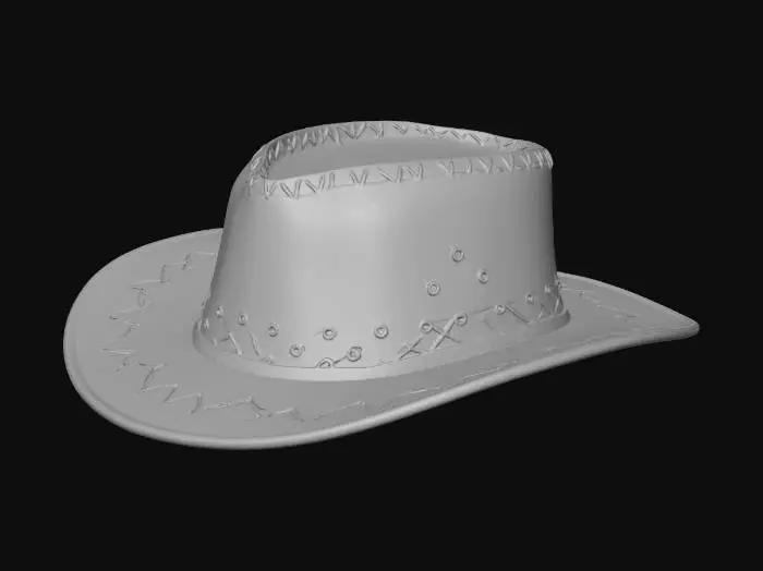 3D model for pink cowboy hat