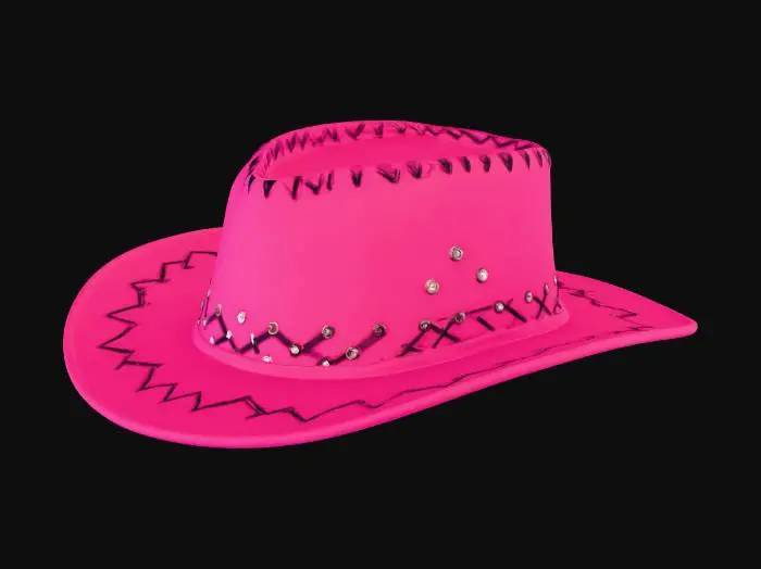 3D model for pink cowboy hat