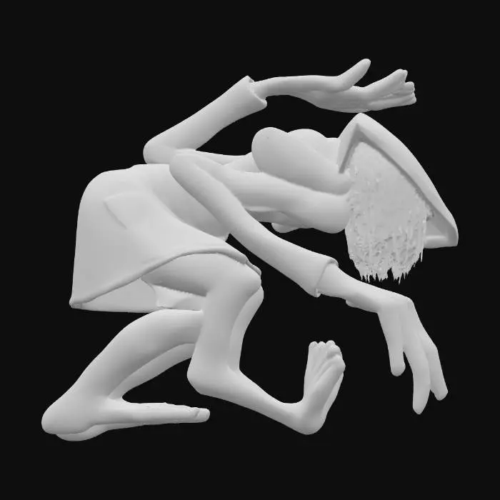 3D model for Distorted Raincoat Crawler