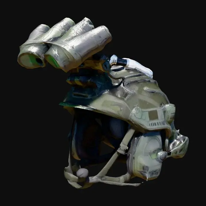 3D model for Tactical Helmet with Night Vision Goggles
