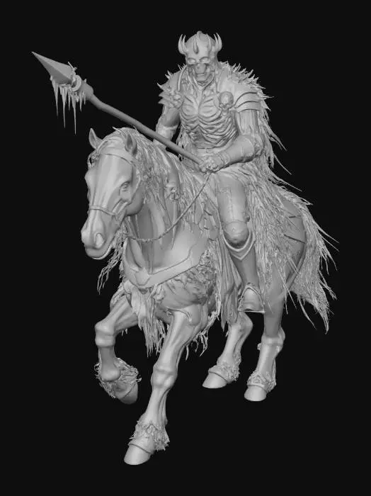 3D model for Dread Rider of the Ashen Wastes