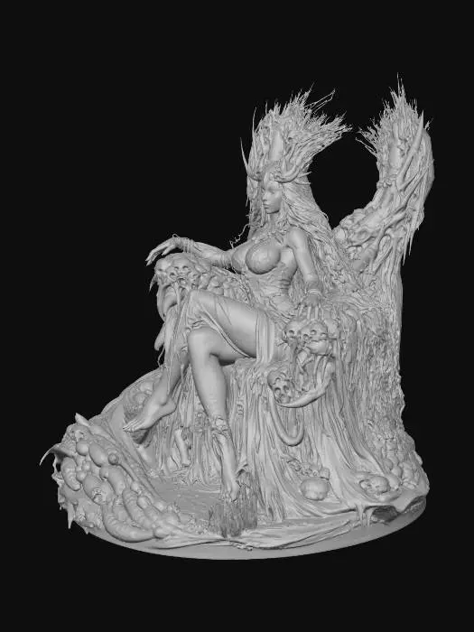 3D model for Queen of the Skull Throne