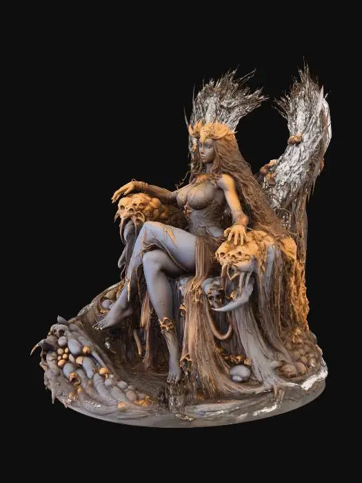 3D model for Queen of the Skull Throne