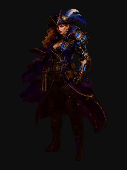 3D model for Captain Elira Stormchaser