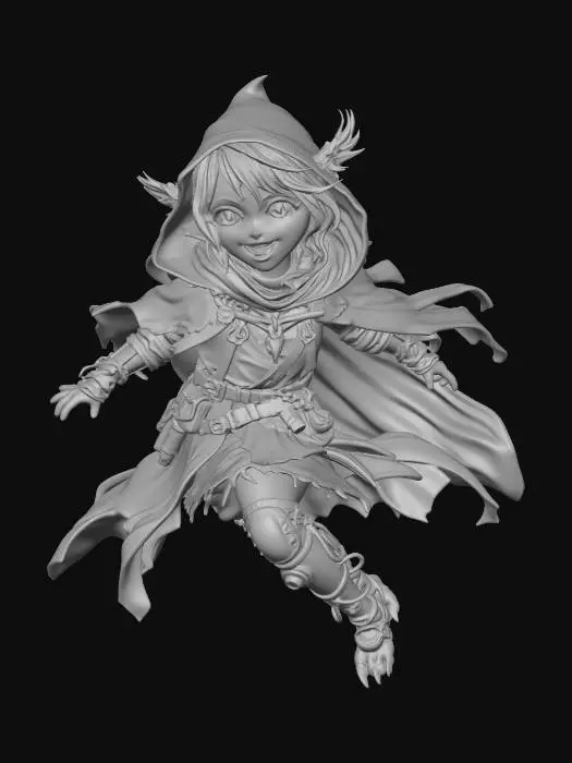 3D model for Tessa the storm child