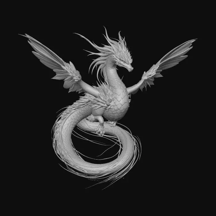 3D model for Celestial Ice Dragon