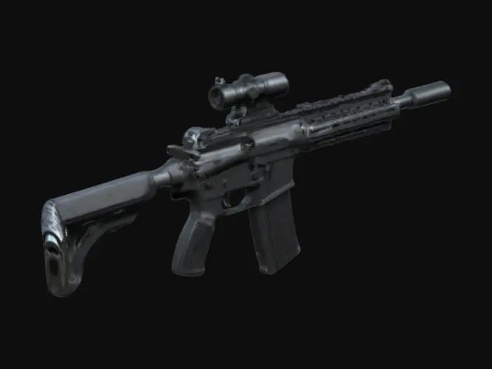 3D model for create a realistic modern rifle from SWAT 