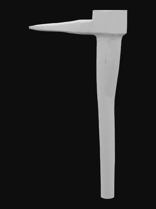 3D model for Wooden Hoe