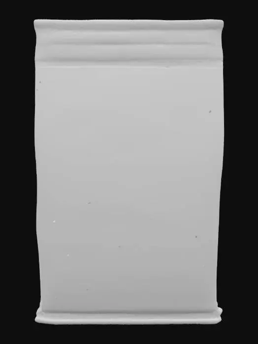 3D model for A 3D seed packet game asset, rectangular with slightly worn edges, made of thick paper with a burlap texture, featuring vibrant green and brown color tones. The packet has a printed label with a stylized seed illustration and bold text reading 'Mystic Seeds.' The art style is semi-realistic, optimized for game engines like Unity, with clean geometry, 4K resolution textures, and subtle dirt stains for a rustic look. The packet is closed with a folded top, standing upright, ready for use in a farming or adventure game, plain background