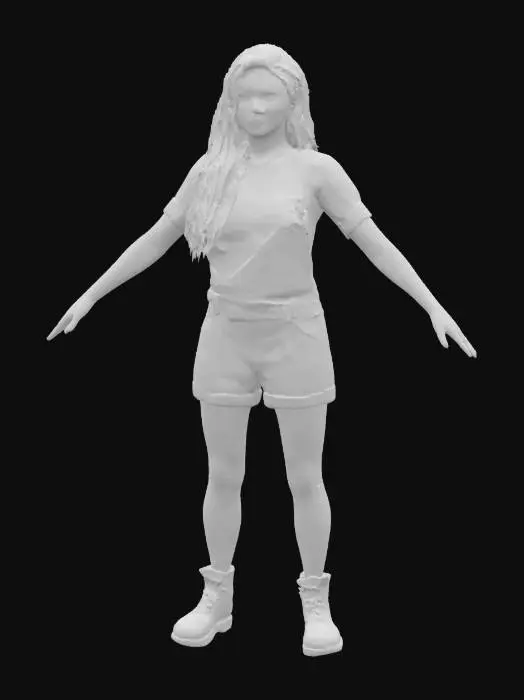 3D model for Character in Overalls