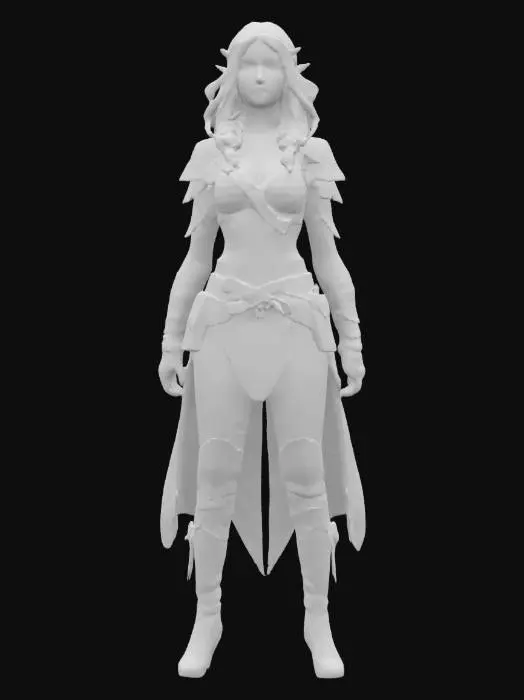 3D model for Elven Warrior
