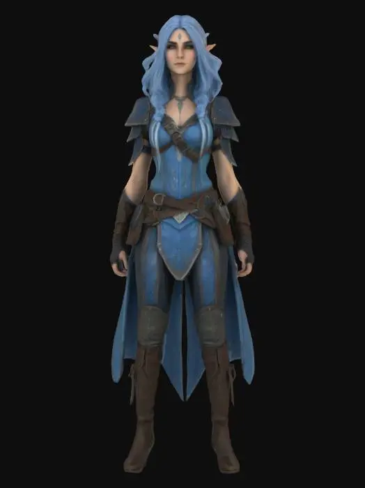 3D model for Elven Warrior