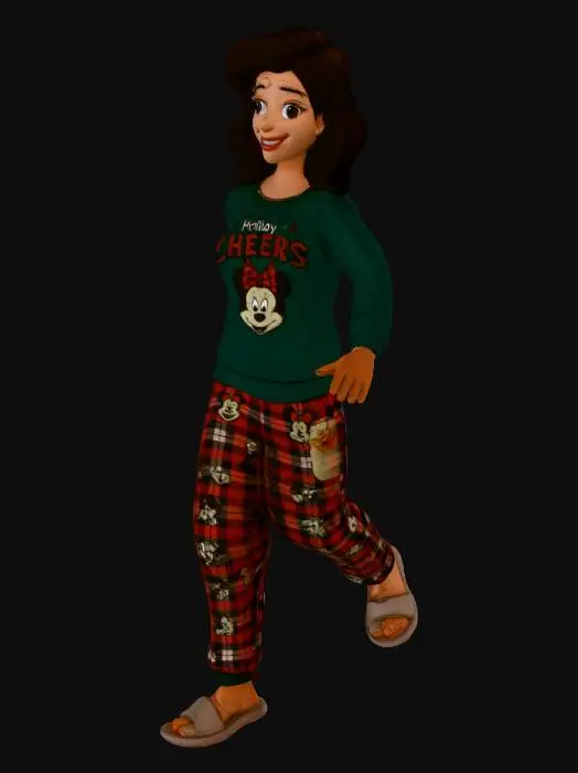 3D model for Cozy Cartoon Holiday Outfit