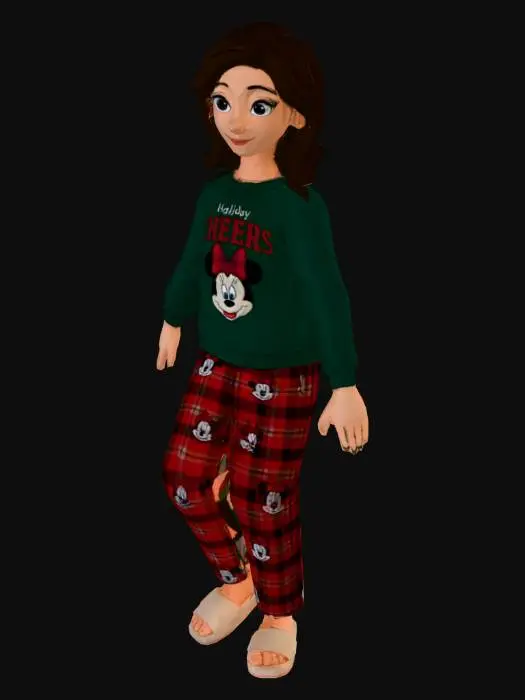 3D model for Cozy Cartoon Holiday Outfit