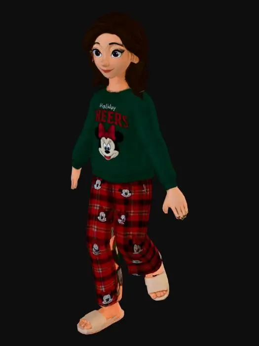 3D model for Cozy Cartoon Holiday Outfit