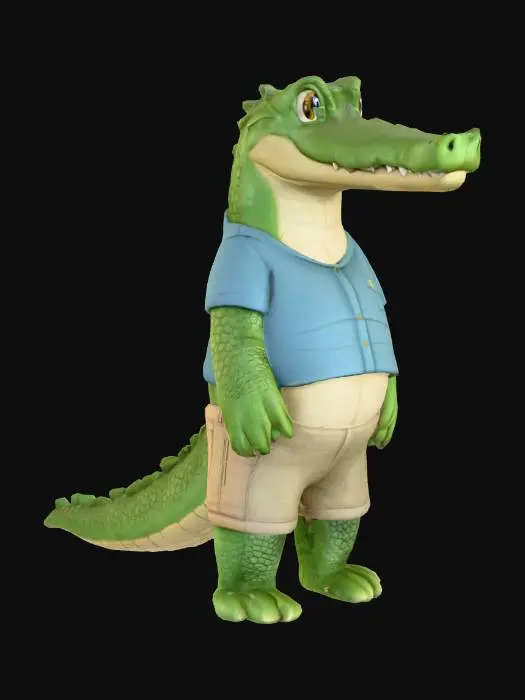 3D model for Crocodile Casual