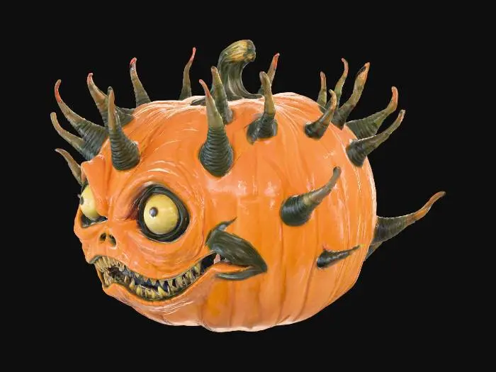 3D model for A pumpkin but its designed by HR Giger