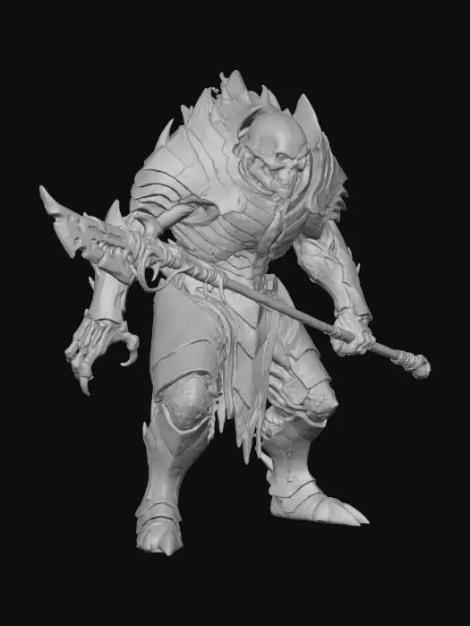3D model for #Halloween2025#,Dusk Warlord