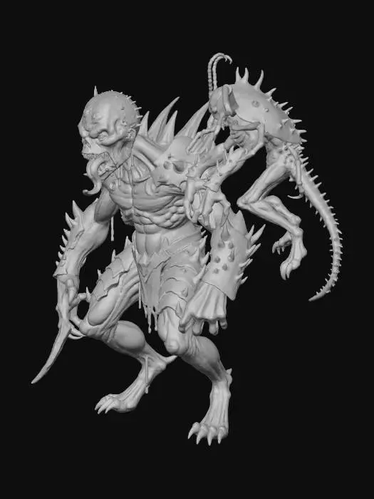 3D model for #Halloween2025#,Apocalyptic Creatures