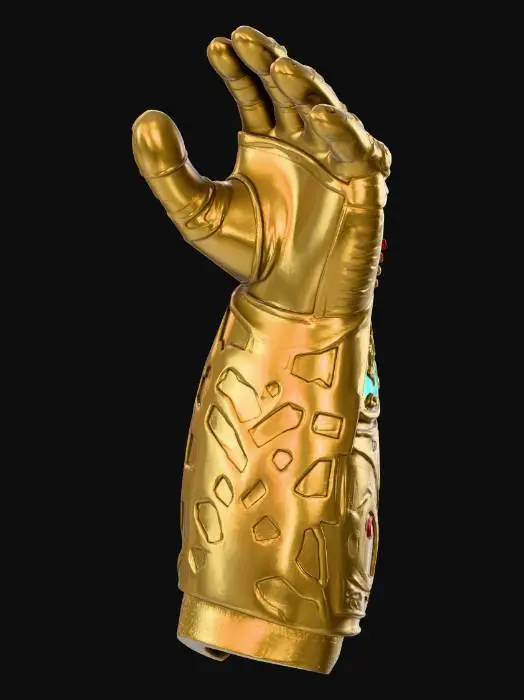 3D model for The Infinity Gauntlet with all the stones