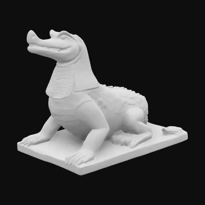 3D model for egyptian statue of Sobek