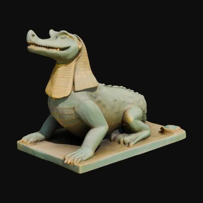 3D model for egyptian statue of Sobek