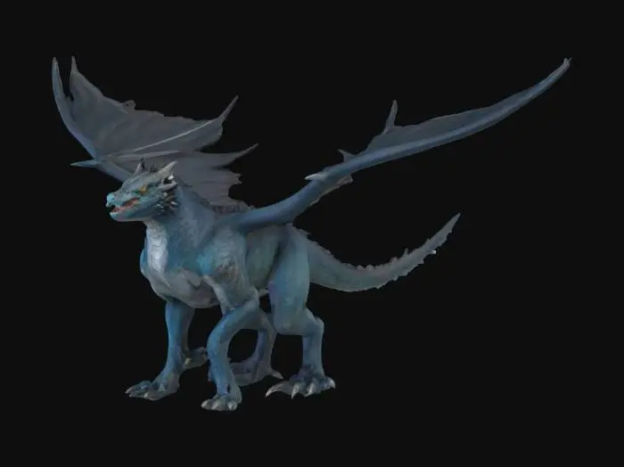 3D model for Real, sky-beast, large wings, 4 legs, not dragon