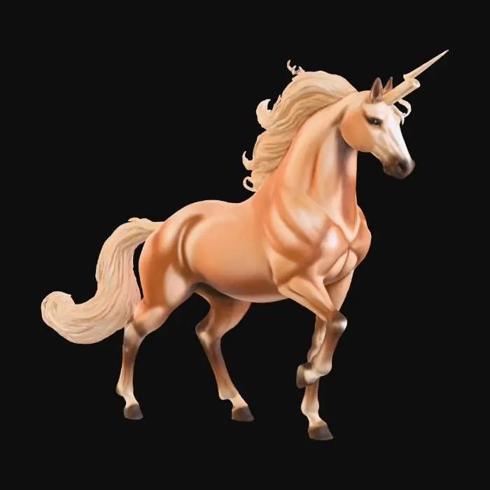 3D model for Golden Unicorn