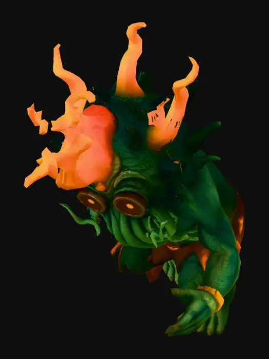 3D model for Ember-Crowned Cthulhu Minion